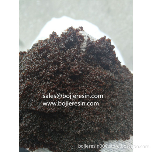 Phenol purification ion exchange resin